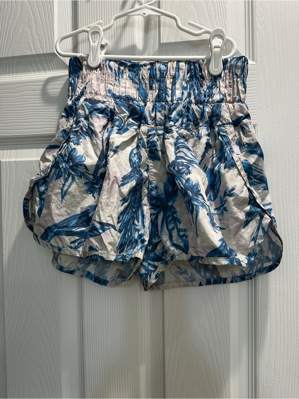 FP Movement by Free People Blue Floral Pull-On Shorts